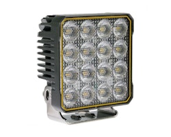 Bullboy 90W LED arbetsbelysning med blixtljus och värmelins