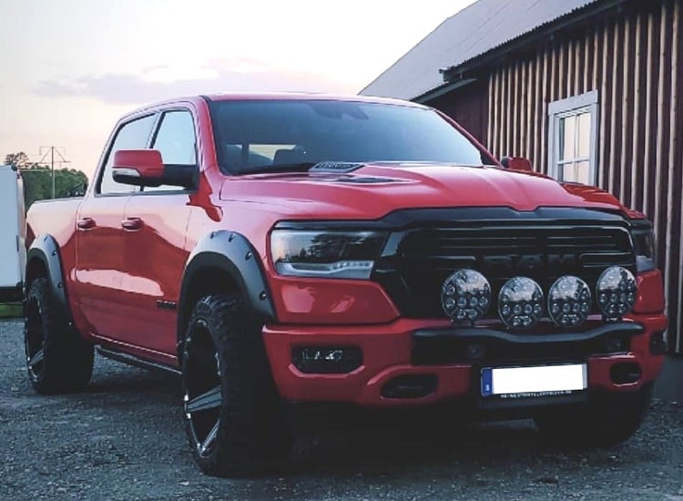 Skärmbreddare Pocket Style 50mm/76mm Dodge Ram 1500 2019+