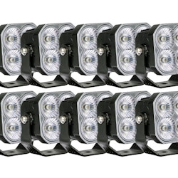 10-Pack BullPro Bully 3000 30W LED arbetsbelysning Widebeam