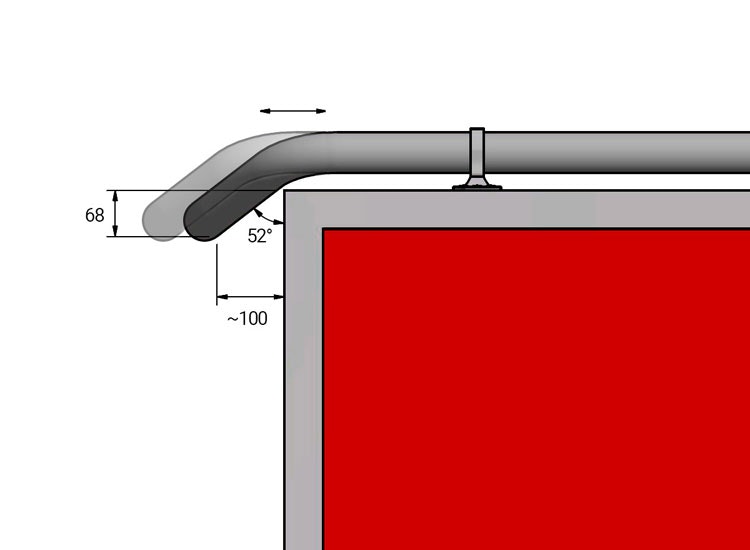 T-Rack MAXI Design takbåge VW Amarok 11+ Stellakåpan anpassad