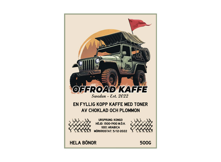 Kaffe 4-Pack Offroad Hel böna / Malet