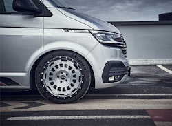 Twin Monotube Projekt Borstad silver AT20 9X20 ET45 VW T5 / T6 / T6.1 / Amarok