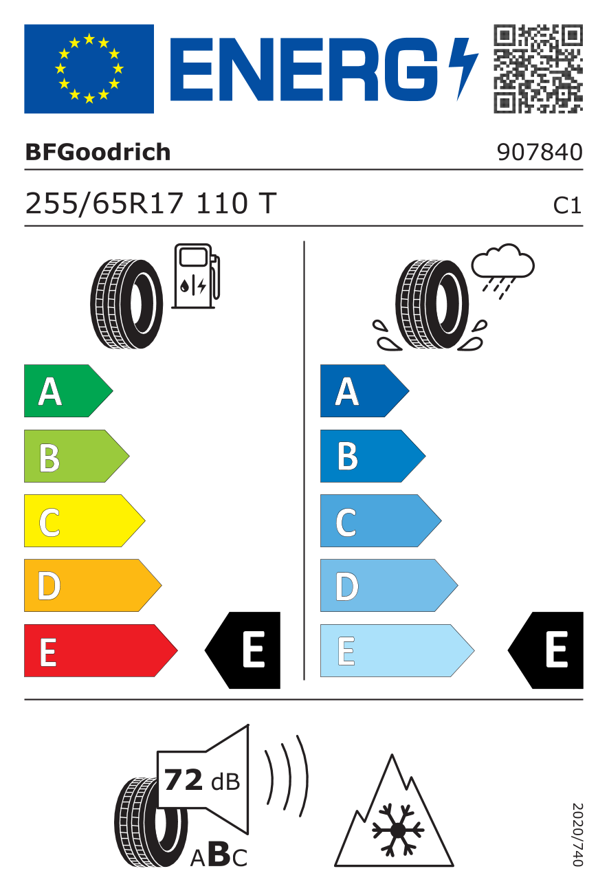 BF Goodrich Trail-Terrain T/A 225/65R17 110T