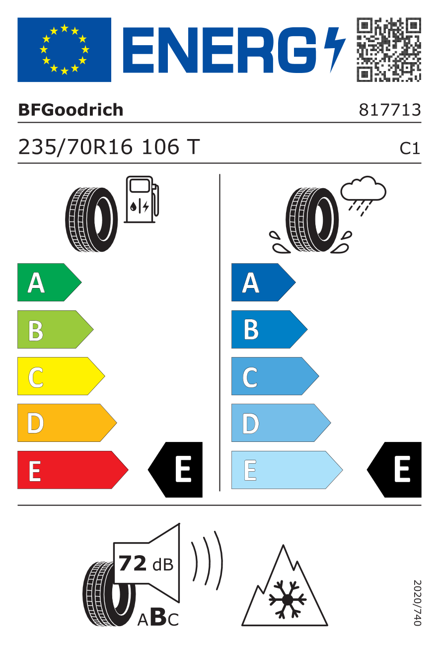 BF Goodrich Trail-Terrain T/A XL 235/70R16 106T