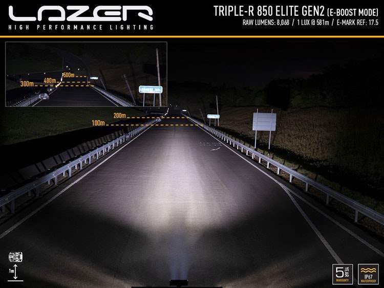 Lazer Triple-R 850 Elite 12.7 tums LED ramp