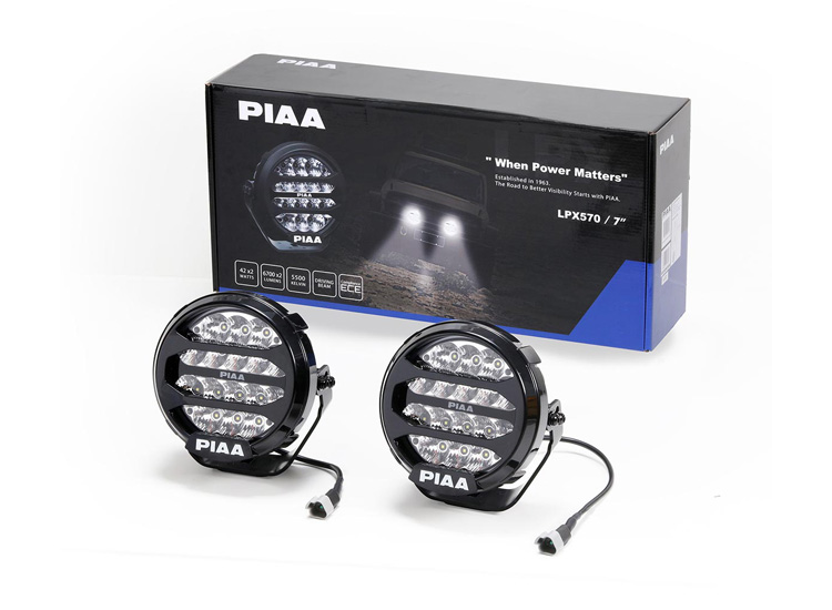 PIAA LPX570 7" LED extraljuspaket E-märkt