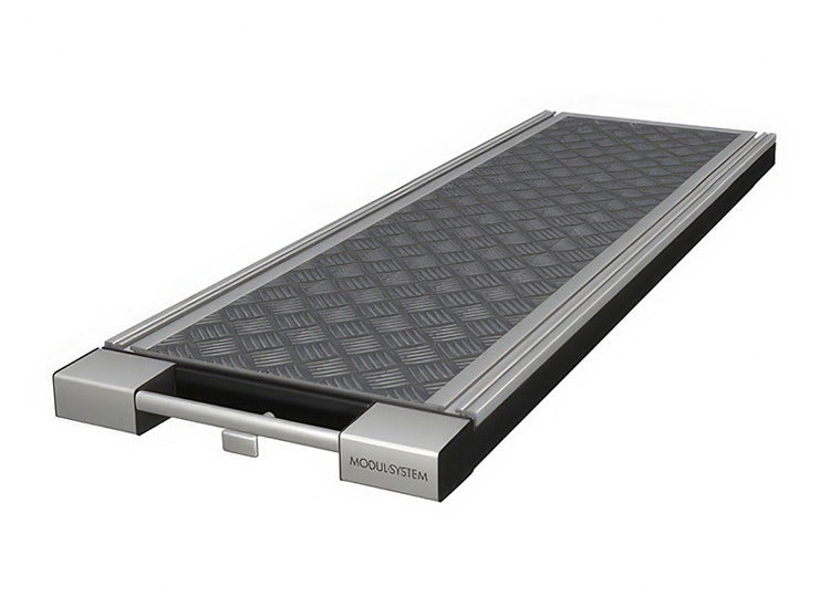 Lastsläde Modul-System med integrerade T-spår 486x1458mm