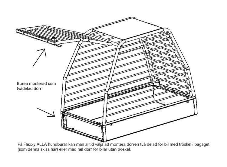 Hundbur Flexxy Small Dubbel