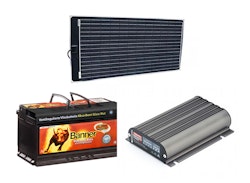 Off-Grid paket basic 92Ah AGM / 100W flexpanel / 25A DC-DC 12V