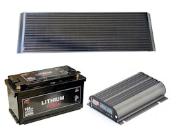 Off-Grid paket medium 165Ah lithium / 140W solpanel / 40A DC-DC 12V
