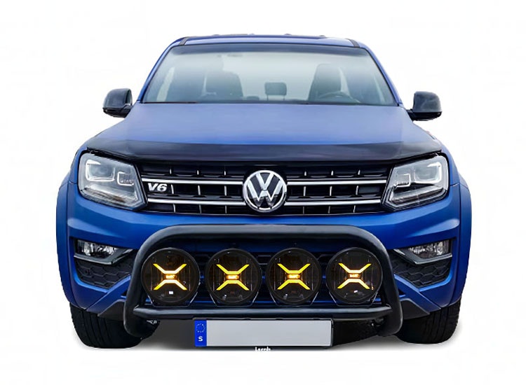 Extraljuspaket frontbåge + 4st BaseX LED extraljus VW Amarok 2010-2020