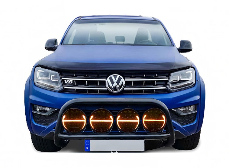 Extraljuspaket frontbåge + 4st Pradator LED extraljus VW Amarok 2010+