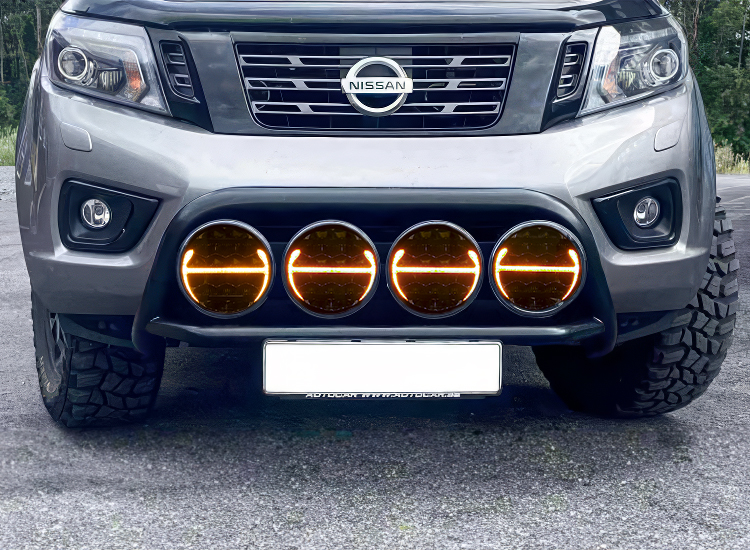 Extraljuspaket frontbåge + 4st extraljus Nissan Navara 2016+