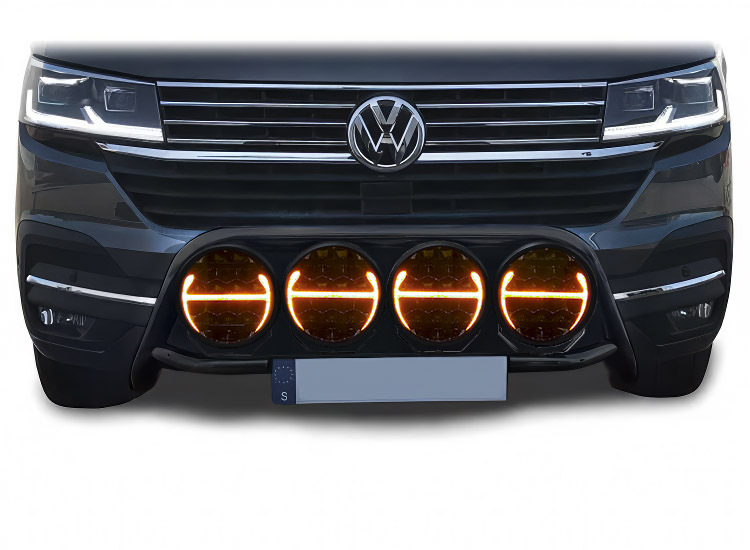Extraljuspaket frontbåge + 4st extraljus VW T6.1