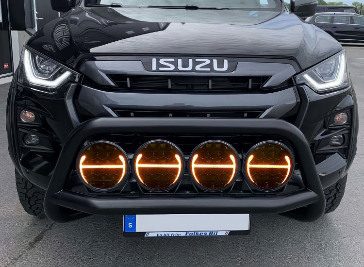 Extraljuspaket frontbåge + 4st extraljus Isuzu D-Max 2020+