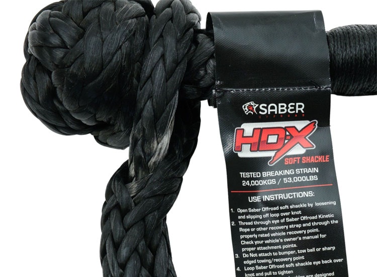 SABER Soft schackel 24.000kg med HDX Technora bindning