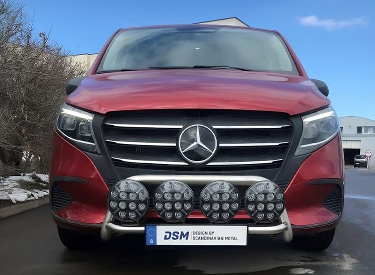 Låg frontbåge för 4st extraljus Mercedes Vito/V-Klass 2024+