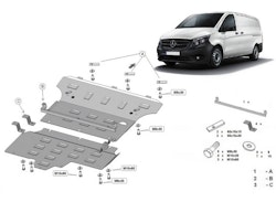 Underkörningsskydd Mercedes Vito / V-Klass 2014+