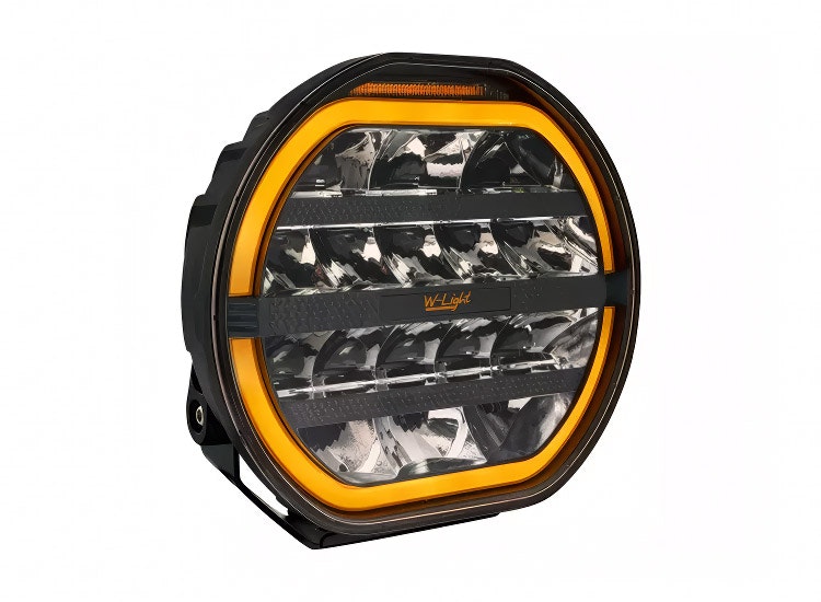 W-Light Fury 9″ LED-extraljus med inbyggt blixtljus