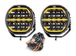 2-Pack OZZ XR2 P9" LED extraljus med kabelsats