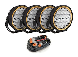 4-Pack W-Light Neptune GEN2 9" LED-extraljus med kabelsats
