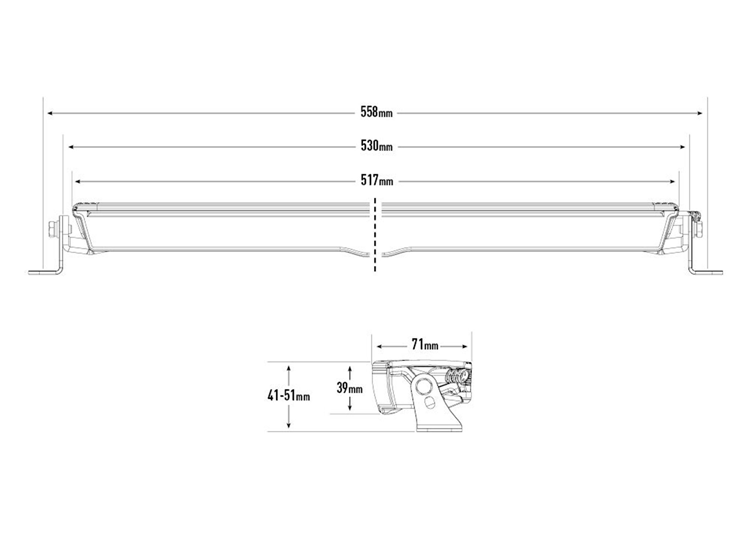 Lazer Glide LED-ljusramp