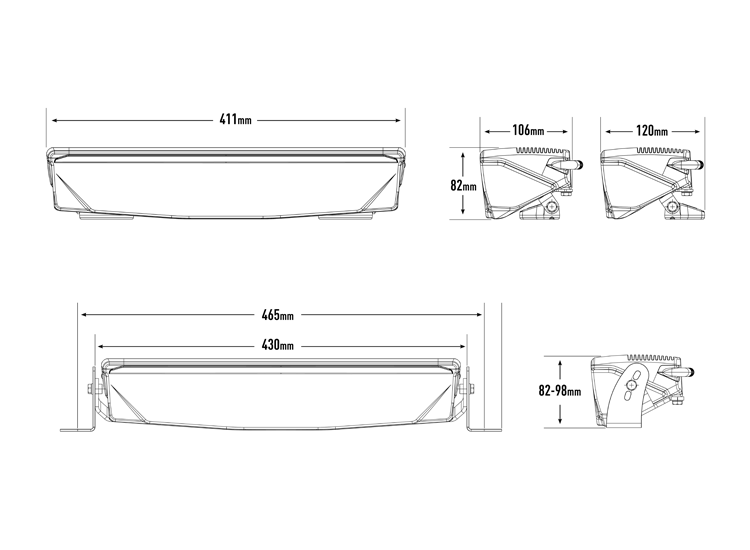 Lazer Air 55 LED-ljusramp