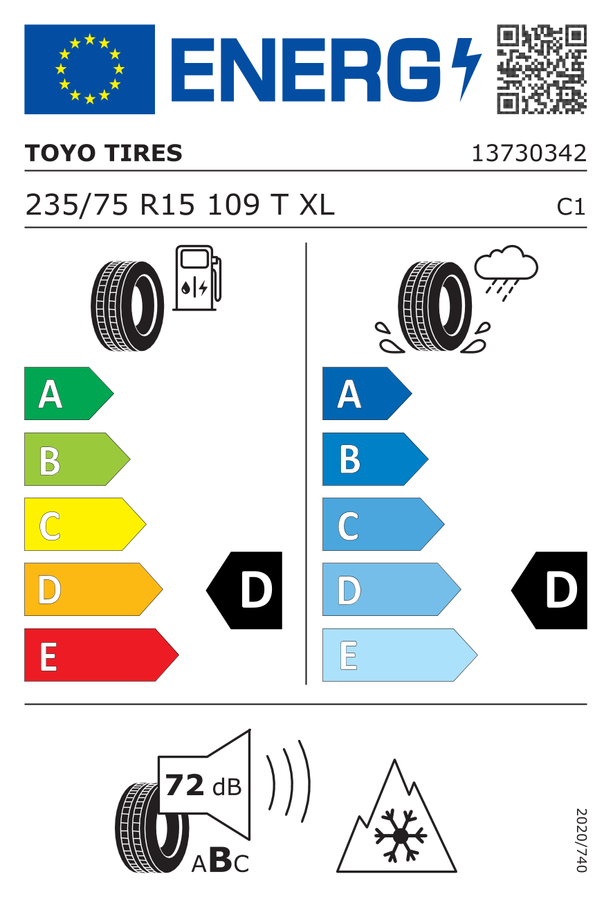 Toyo Open country A/T III 235/75R15 109T XL