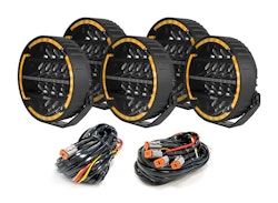 5-Pack BriodLights Olympus LED extraljus 9" med kabelsats
