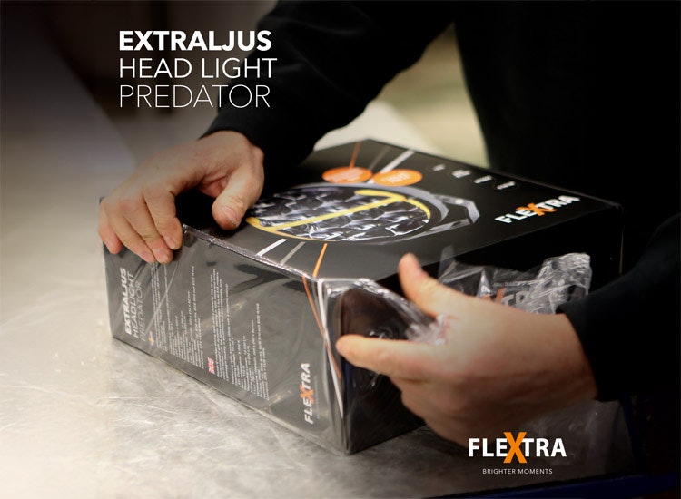 5-pack Predator 9 tum LED extraljus med kabelsats
