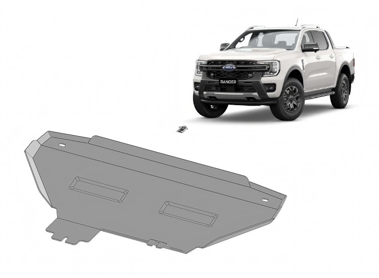 Underkörningsskydd Kylare VW Amarok 2023+