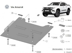 Underkörningsskydd fördelningslåda VW Amarok 2023+
