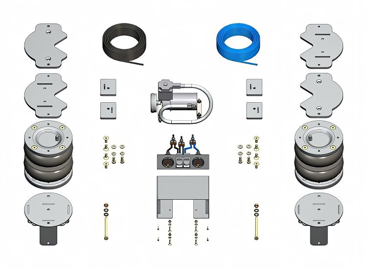 Luftfjädring inkl. kompressor Sprinter 2018+ FWD
