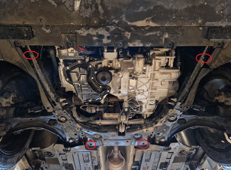 Underkörningsskydd Motor/Kylare/Växellåda Renault Arkana 2020-2024