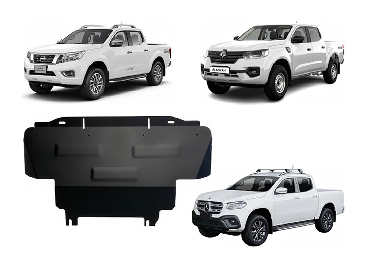 Underkörningsskydd Kylare Alaskan 2017+ / Navara 15-21 / X-Klass 17-20