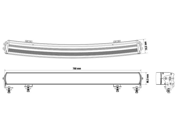 Optibeam Super Captain Dual 800 Curved