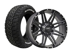 Komplett fälgpaket D88 Flatblack 8x18 5/118 5/130 ET48 245/60R18