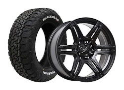 Komplett fälgpaket D47 Flatblack 8x18 5/118 ET38 245/60R18