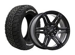 Komplett fälgpaket D47 Flatblack 8x17 5/118 ET38 235/65R17