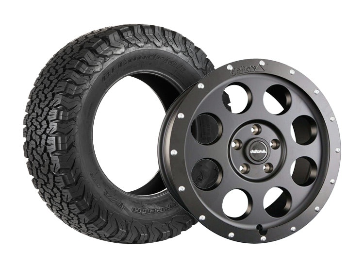Fälgpaket Delta 4X4 Klassik B 9,5×20″ 6/139,7 ET25 275/55R20 Amarok / Ranger 2023+