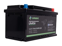 Litium batteri Improve 12V 175Ah (LiFePO4) Värme - Blåtand inkl. booster