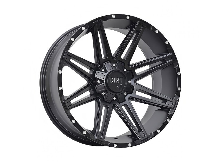 DIRT A.T D88 Flatblack milled rivets 8.5×20 5×118/130 ET48 CB84.1