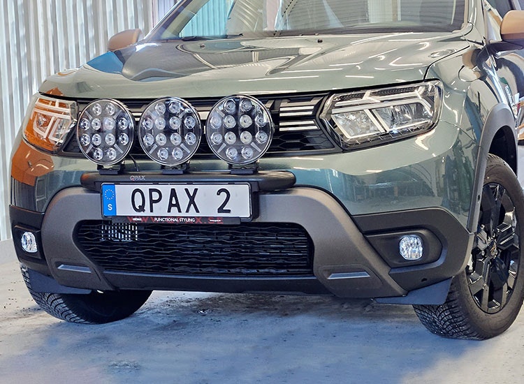 Q-light extraljusbåge rak Dacia Duster 2022+