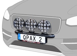 Q-light extraljusbåge rak Toyota Proace City 2020+
