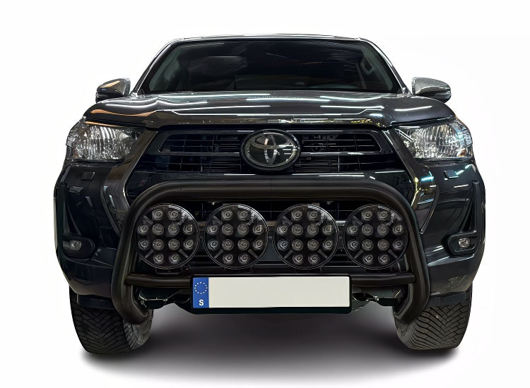 Frontbåge Låg Svart för 4st extraljus Toyota Hilux 2019+