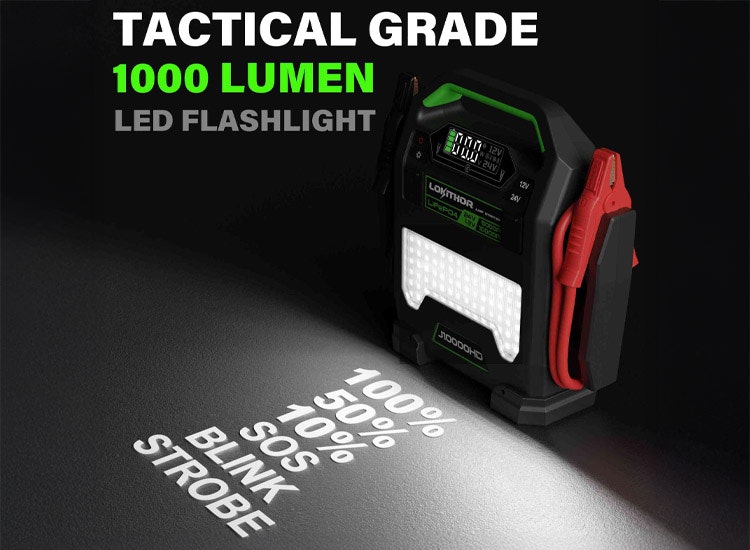 Lokithor J10000HD proffs starthjälp 12V 10000A & 24V 5000A