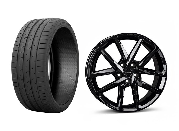 Komplett fälgpaket 5/114.3 ET40 Borbet 19″ 8×19″ 225/45R19