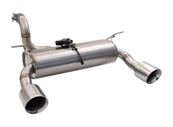 XFORCE 2.5" Axle-Back system med Varex ljuddämpare Jeep Wrangler JL 3.6l V6