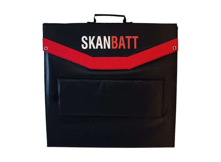 Skanbatt Vikbar solpanel 120W med regulator