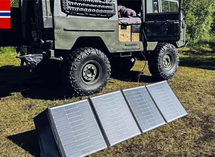 Skanbatt Vikbar solpanel 180W med regulator